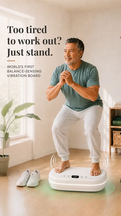 Kiwii ad creative 3B for the Joint-Friendly segment: Too tired to work out? Just stand.