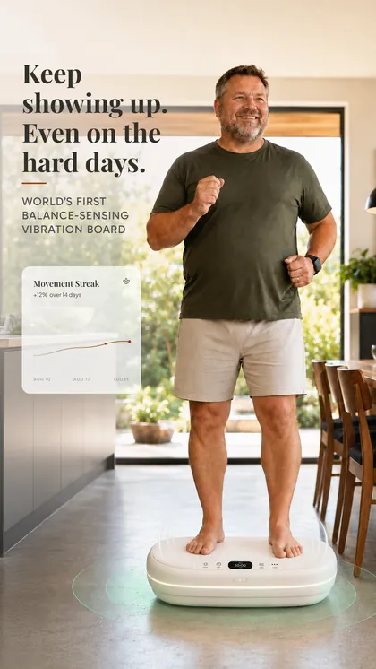 Kiwii ad creative 5C for the Weight-loss segment: Keep showing up. Even on the hard days.